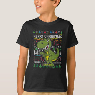 Série de Dino Green Ugly Christmas Sweat Wildlife