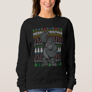 Série de la faune de Gorilla Ugly Christmas Sweat