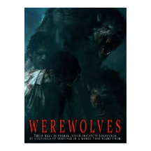 Série de posters de loups-garous I