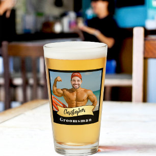 Série de verres à bière pour garçons d'honneur : T