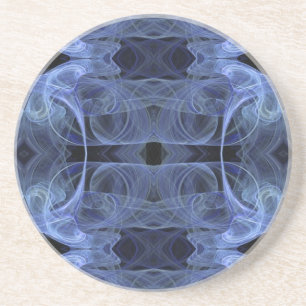 Série fractale-7 : Dessous de verre bleu 1 de coul