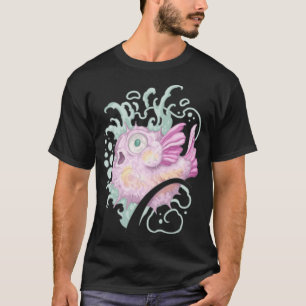 Série radio de t-shirts de poisson bleu