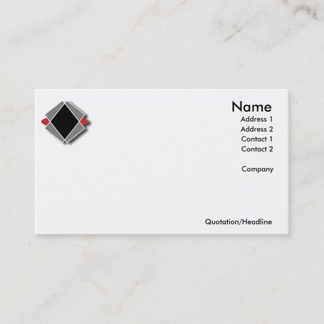 Série simple de logos - cartes de visite (Devant)