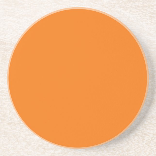 Série solide : dessous de verre orange (Devant)