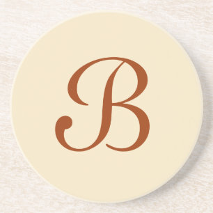 Série solide - Ecru et dessous de verre Brown