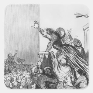 Series 'Les Divorceuses' Square Sticker