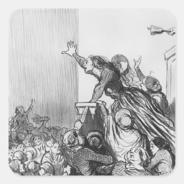 Series 'Les Divorceuses' Square Sticker (Front)