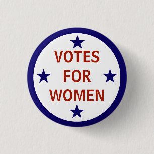 series of 8 collectable suffrage button