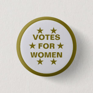 series of 8 collectable suffrage button