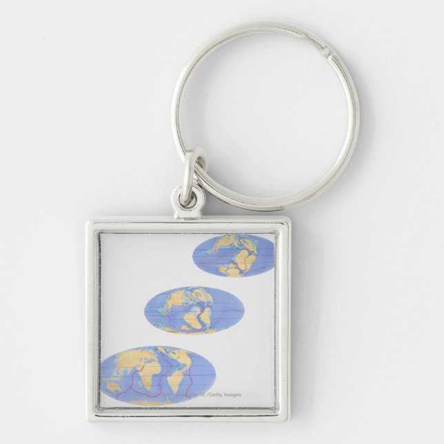 Series of Illustrations of Earth Keychain (Front)