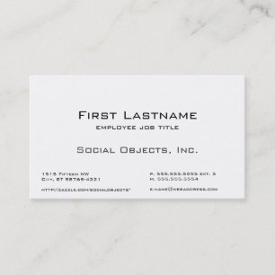 Serif Bank Gothic Template Business Card