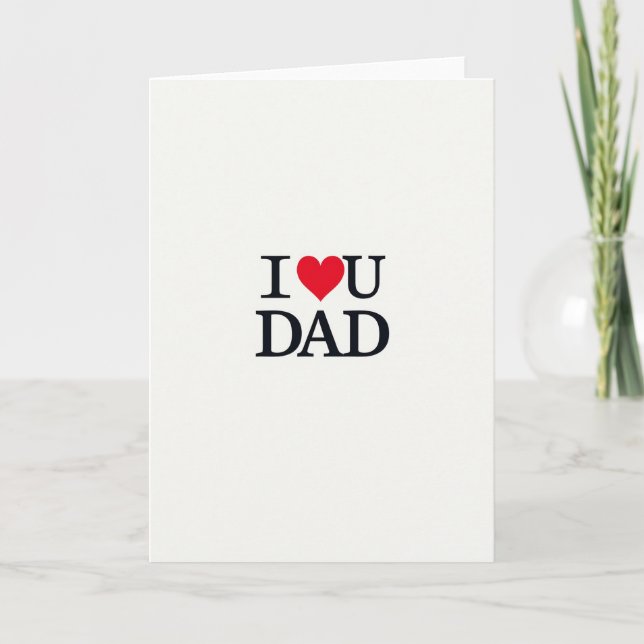 Serif I Love You Dad Card (Front)