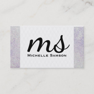 Serif Monogram Business Card