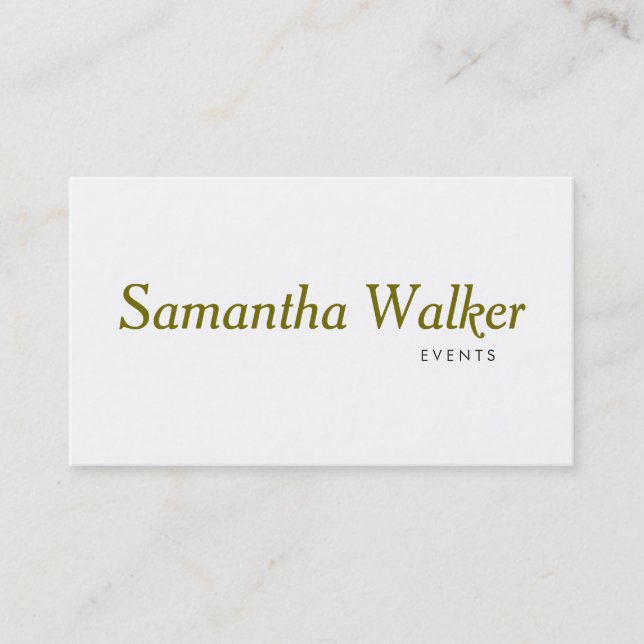 Serif Type Business Card (Front)