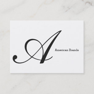 Serif Type Monogram (variation 3) Business Card