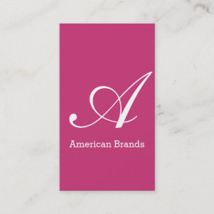 Serif Type Monogram (variation 3) Business Card