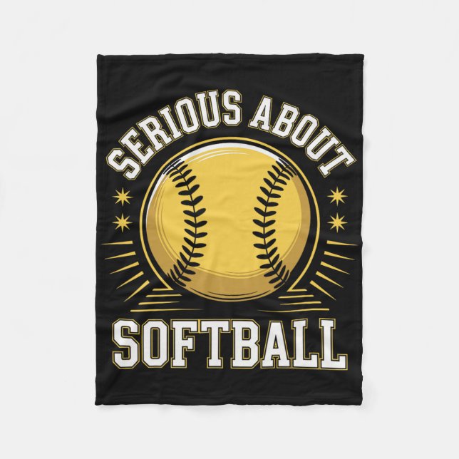 Serious About Softll _1  Fleece Blanket (Front)