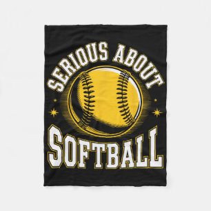 Serious About Softll Funny _1 Fleece Blanket