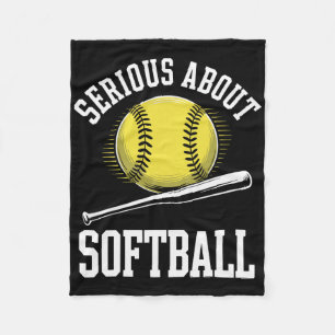 Serious About Softll Funny  Fleece Blanket