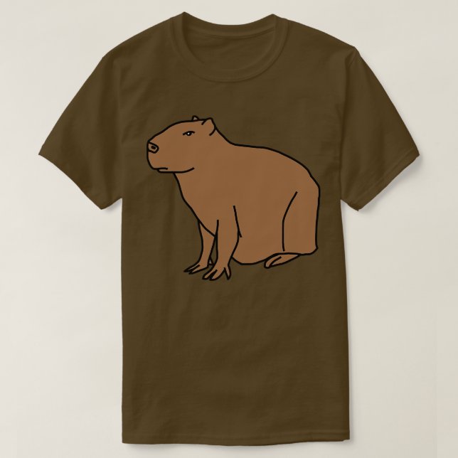 Serious Capybara T-Shirt (Design Front)