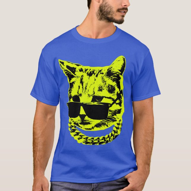 Serious Cat Boss Cat friends T-Shirt (Front)