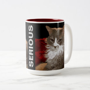 SERIOUS CAT Two-Tone COFFEE MUG