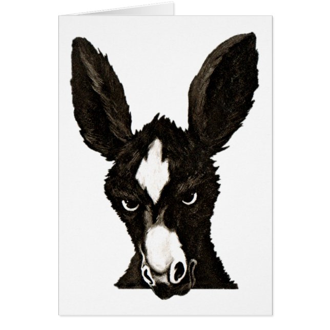 Serious Donkey-Write Your Own Witty Text (Front)