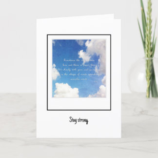 Serious Illness Stay Strong Greeting Card