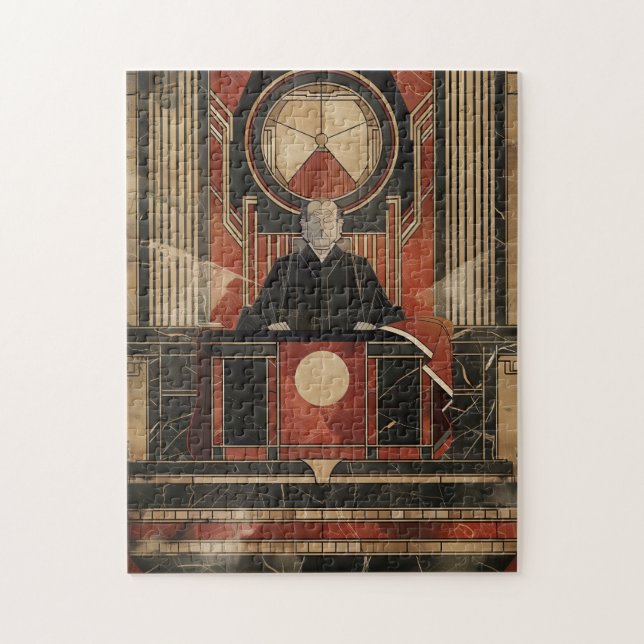 Serious Judge Jigsaw Puzzle (Vertical)