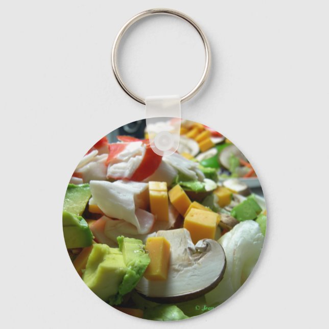 Serious salad keychain (Front)