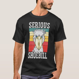Serious Shoebill Stork Bird Whisperer Whalehead T-Shirt