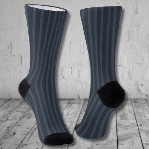 Serious Socks dark blue stripes