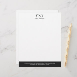 Serious Spectacles   Funny Custom Name Letterhead