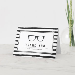 Serious Spectacles   Funny Customized Thank You Card