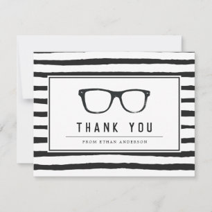 Serious Spectacles   Funny Customized Thank You Card