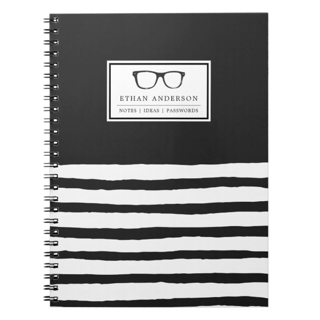 Serious Spectacles | Notes & Passwords Notebook (Front)