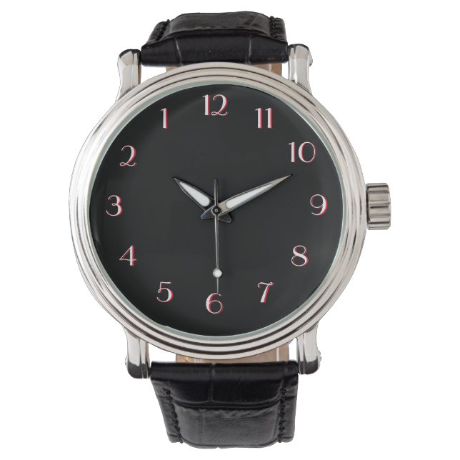 Seriously Black Backward Watch (Front)