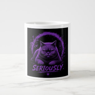 Seriously Cat Large Coffee Mug
