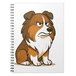 Seriously Disappointed Shetland Sheepdog Notebook
