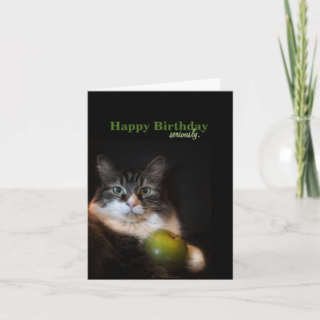 Seriously Funny Birthday Wishes Card (Front)
