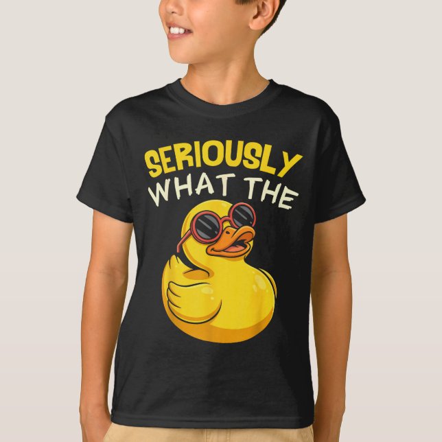 Seriously What The Funny Duck For Men Women Cool A T-Shirt (Front)