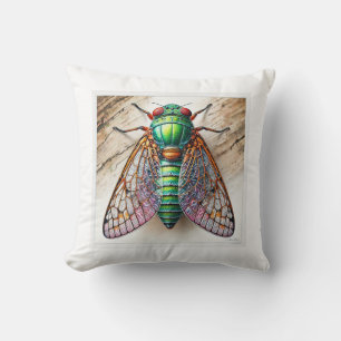 Serixia Insect View Dorsal 280824IREF238 - Waterco Throw Pillow