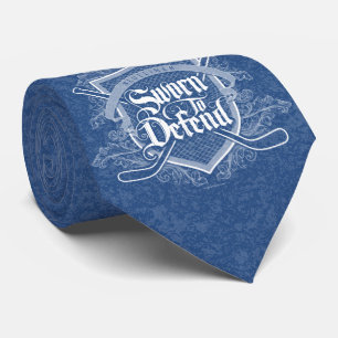 Serment À Défendre (Défenseur Du Hockey) Cravate