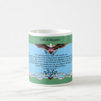Serment de tasse de café d'allégeance
