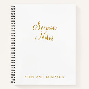 Sermon Notes Christian Bible Study Journal