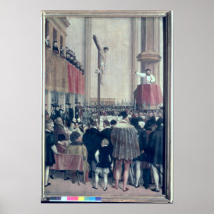 Sermon of the Papal Legate, Cornelius Musso Poster