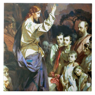 Sermon on the Mount, fine art, Tile