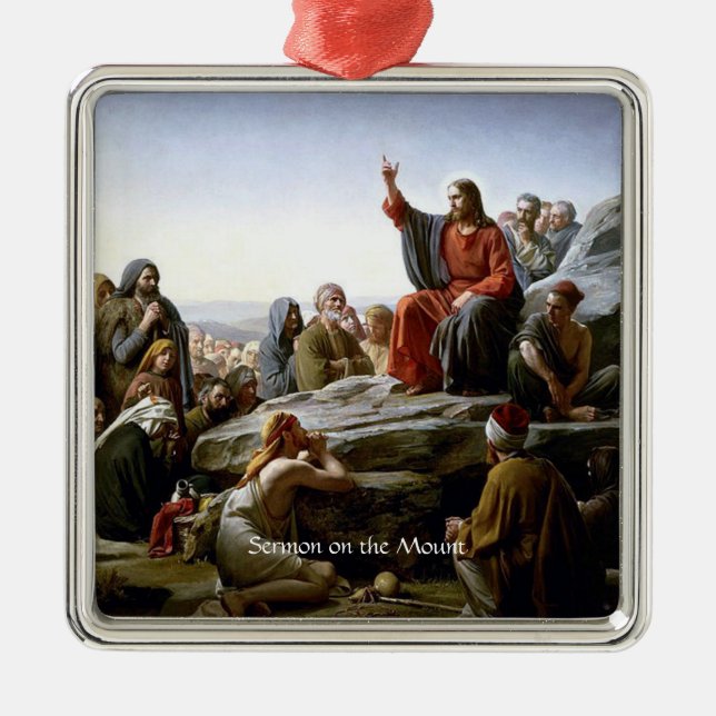 Sermon on the Mount Metal Ornament (Front)