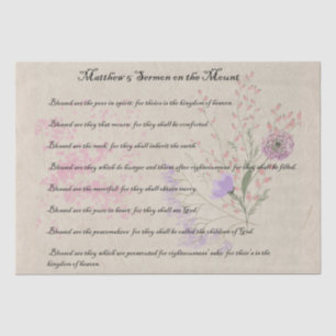 Sermon on the Mount Wildflower Tissue Paper