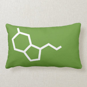 Serotonin - Dopamine - love and happiness Lumbar Pillow